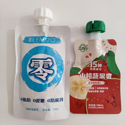 ซื้อ อลูมิเนียม Spouted ยืนขึ้นถุงกั้น ปิดความร้อนสําหรับบรรจุของเหลว online manufacture