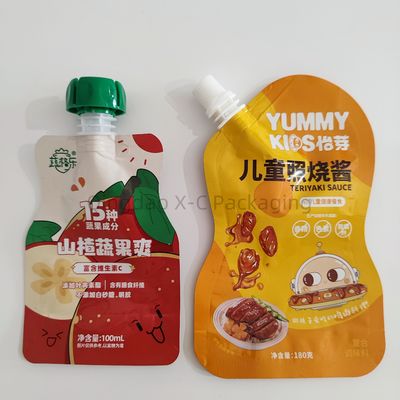 ซื้อ พารี Packaging Spout Stand Up Bag, BRC Food Grade กระเป๋าเหลวที่มีกระเป๋า online manufacture