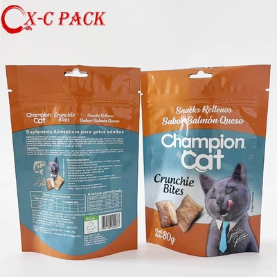 ซื้อ ตัวอย่างฟรี ถุงซิปล็อคแบบสั่งทำพิเศษสำหรับสัตว์เลี้ยง สุนัข เต่า แมว ขนม อาหารสัตว์เลี้ยง online manufacture