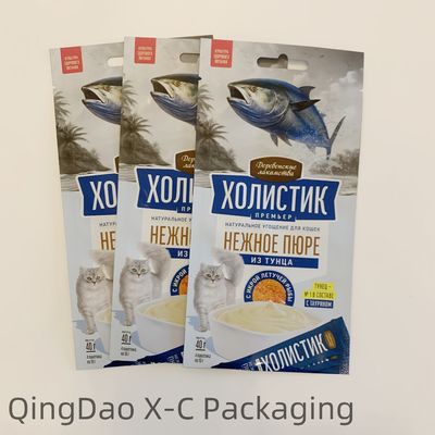 กระเป๋าอาหารสัตว์เลี้ยงพลาสติกสําหรับแมวและสุนัข